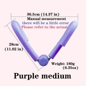 Purple Medium Yoga; Fitness Pelvic Floor Muscle Trainer; Used To Tighten Buttocks To Reduce Inner Thigh Fat; Stovepipe Fat Reducer To Contract Pe